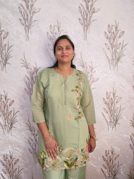 Sage Green Embroidered Co-Ord Set for Women