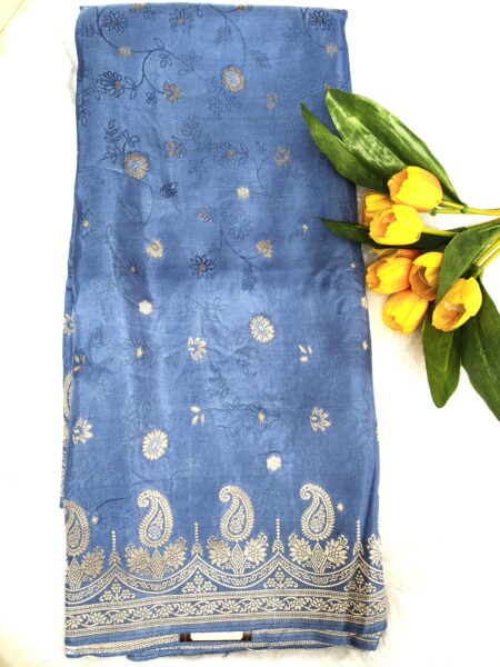 Banarasi Saree – Powder Blue